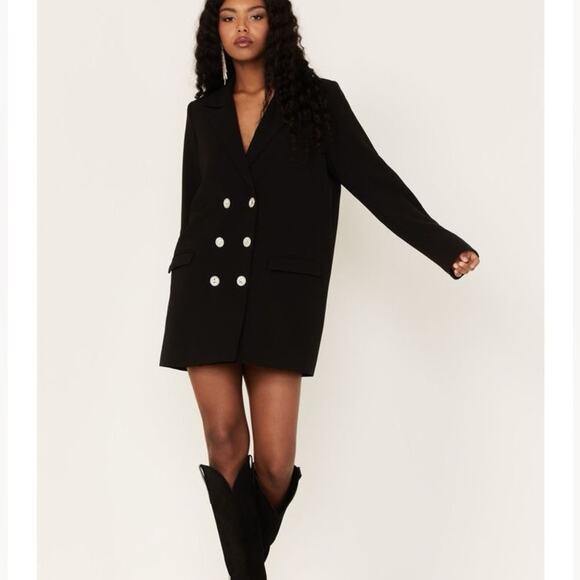 Show Me Your Mumu, Bling Blazer Dress in Black, Revolve size Small - Picture 5 of 13